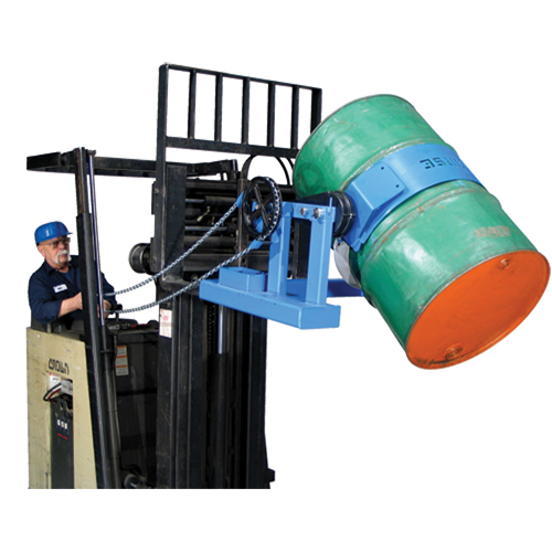 Fork Mounted Drum Lifters, 55 US gal. (45 Imperial Gal.) Drum Size, 1500 lbs./680 kg. Cap. MAS Chibougamau