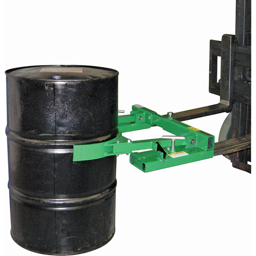 Manipulateur de baril m&eacute;canique Auto-Grip actionn&eacute; par gravit&eacute;, Pour 30 - 85 gal. US (25 - 70 gal. imp.) MAS Chibougamau