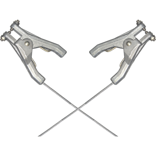 Assemblages robustes de c&acirc;bles de masse et de mise &agrave; la terre - Raccordement &agrave; deux pinces MAS Chibougamau
