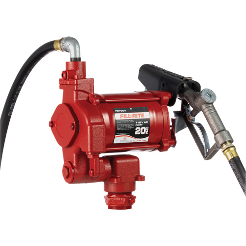 Pompes c. a. utilitaires &agrave; soupape rotative avec embout, 115 V, 20 gal./min MAS Chibougamau