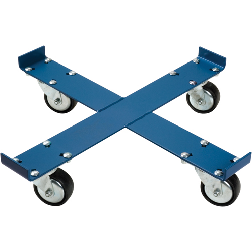 Drum Dolly, Steel, 1000 lbs. Capacity, 24" Diameter, Polyurethane Casters MAS Chibougamau