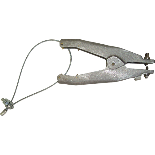 Static Grounding Clamp (GAT Series), Cast Aluminum Body Material, Brass Cup Point Material, 1 Isolated Cup Point Configuration, 1-1/4" Max. Opening MAS Chibougamau
