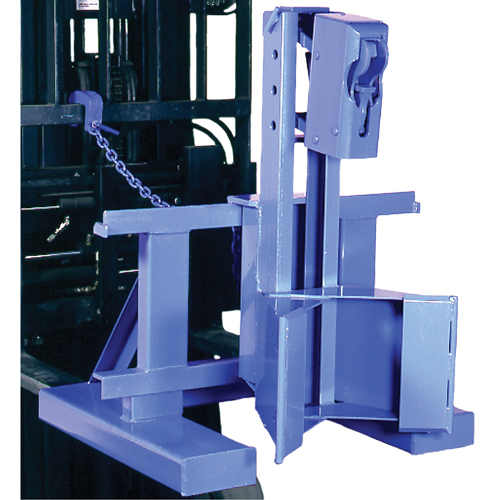 Manipulateur de barils MORSPEED 1500 pour chariot &eacute;l&eacute;vateur, Pour 55 gal. US (45 gal. imp.) MAS Chibougamau