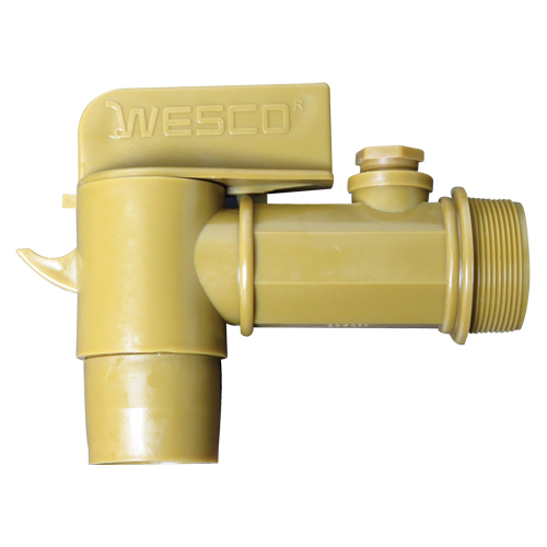 2" NPT Polyethylene Deluxe Drum Faucet, Polyethylene, 2" NPT MAS Chibougamau