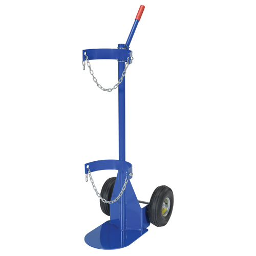 Chariot pour bouteille de gaz, Roues Pneumatique, Base de 12" la x 15-1/2" lo, 500 lb MAS Chibougamau