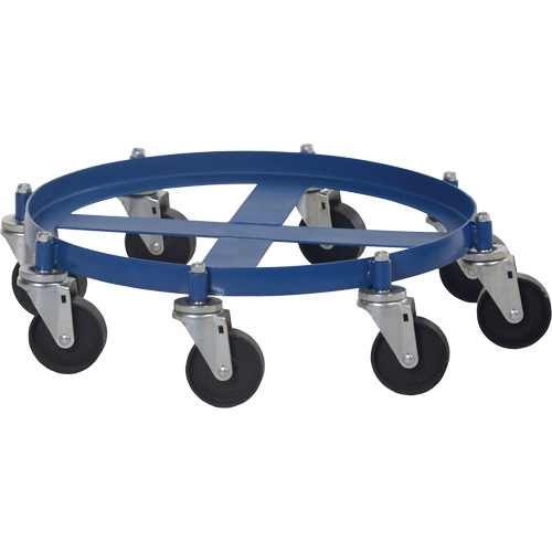 Chariot pour baril octogonal, Acier, Capacit&eacute;e 2000 lb, Diam&egrave;tre 27-1/16", Roue en Fonte MAS Chibougamau