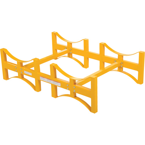 Porte-barils empilable en acier, 2 barils, Capacit&eacute; de 1600 lb, 45-1/2" la x 29-7/8" p x 12-3/4" h MAS Chibougamau