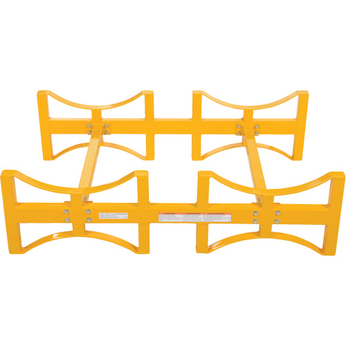 Porte-barils empilable en acier, 2 barils, Capacit&eacute; de 1600 lb, 45-1/2" la x 29-7/8" p x 12-3/4" h MAS Chibougamau