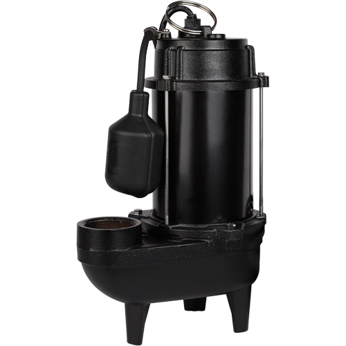 Pompe d'effluent en fonte, 4800 gal./h, 120 V, 7,8 A, 1/2 CV MAS Chibougamau