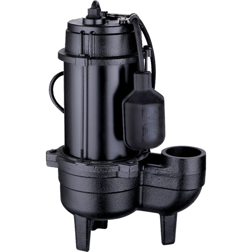 Cast Iron Sewage Pump, 120 V, 9.5 A, 6000 GPH, 1/2 HP MAS Chibougamau