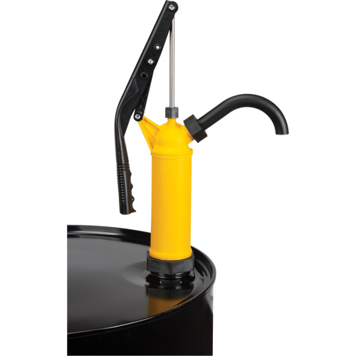 Pompe &agrave; baril de type levier, Polypropyl&egrave;ne, 14 oz/course, Pour barils de 5-55 gal. MAS Chibougamau