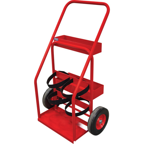 Hot Works Fire Prevention Cart, Semi-Pneumatic Wheels, 17.75" W x 8.9" L Base, 100 lbs. MAS Chibougamau