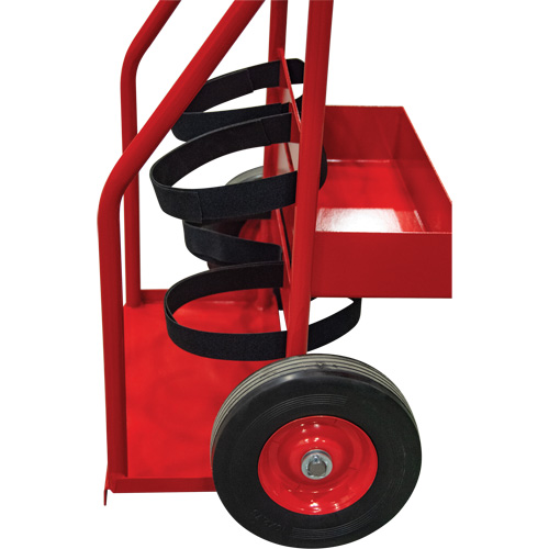 Hot Works Fire Prevention Cart, Semi-Pneumatic Wheels, 17.75" W x 8.9" L Base, 100 lbs. MAS Chibougamau