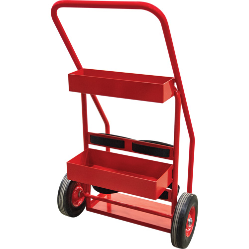 Hot Works Fire Prevention Cart, Semi-Pneumatic Wheels, 17.75" W x 8.9" L Base, 100 lbs. MAS Chibougamau