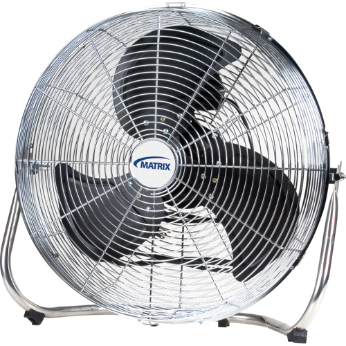 High-Velocity Floor Fan, Commercial, 3 Speed, 18" Diameter MAS Chibougamau