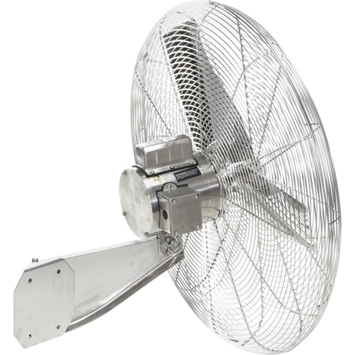 Stainless Steel Food Service Washdown Air Circulating Fans, Industrial, 1 Speed, 30" Diameter MAS Chibougamau