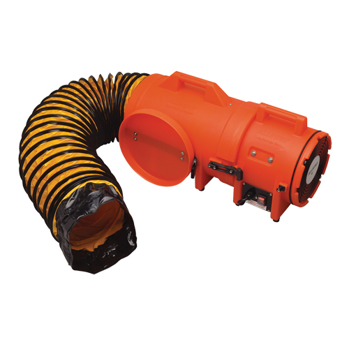 ALLEGRO INDUSTRIES 8" Plastic COM-PAX-IAL Blowers, 1/3 HP, 831 CFM MAS Chibougamau