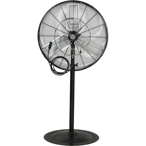 Ventilateur oscillant sur socle avec vaporisation &agrave; moteur &eacute;tanche &agrave; l'eau, Robuste, 3 Vitesses, Diam&egrave;tre de 30" MAS Chibougamau