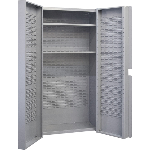 Deep Door Combination Cabinet, 38" W x 24" D x 72" H, Grey MAS Chibougamau