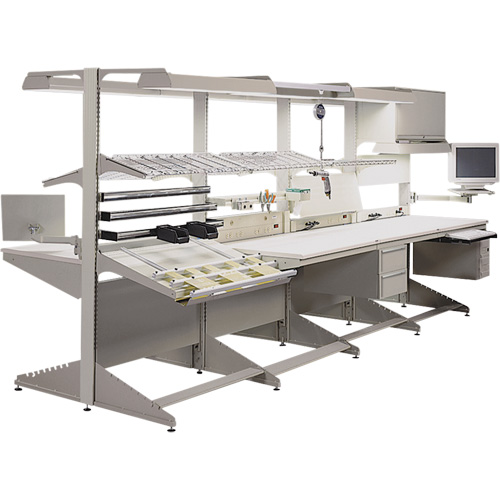 Postes de travail modulaire ergonomiques - Armoires suspendues MAS Chibougamau