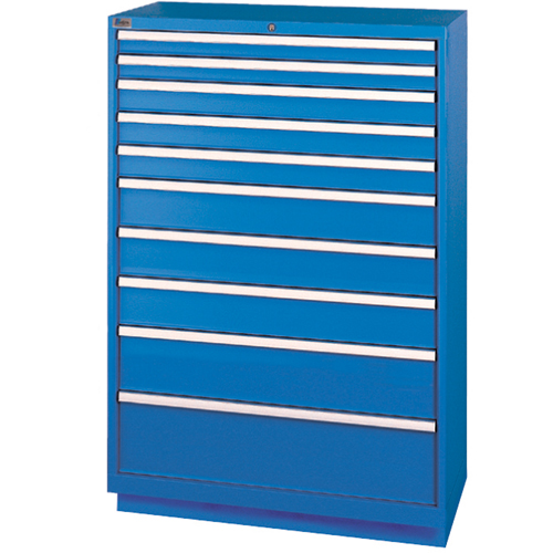 Armoires de rangement avec tiroirs, 10 tiroirs, 40-1/4" la x 22-1/2" p x 59-1/2" h, Bleu brillant MAS Chibougamau