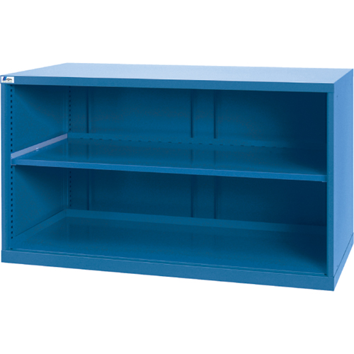 Shelf Cabinets, Steel, 33-1/2" H x 56-1/2" W x 28-1/2" D, Bright blue MAS Chibougamau
