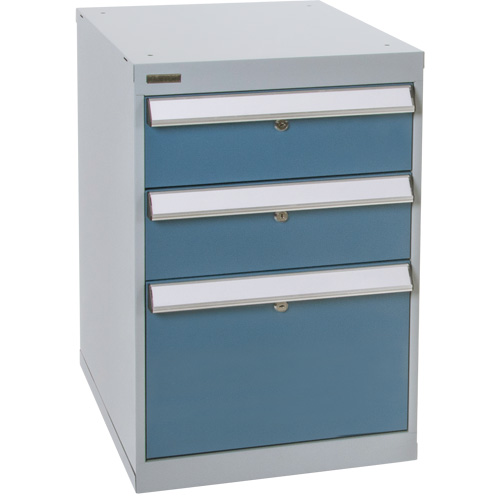 Three-Drawer Pedestal Workbench, 18" W x 21" D x 28" H MAS Chibougamau