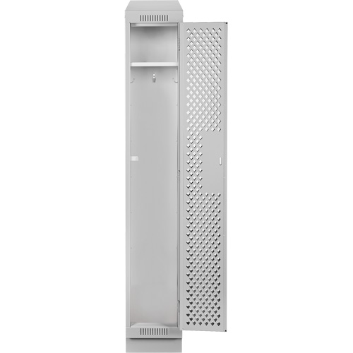 Clean Line Lockers, 12" x 18" x 82", Steel, Grey, Rivet (Assembled), Perforated MAS Chibougamau