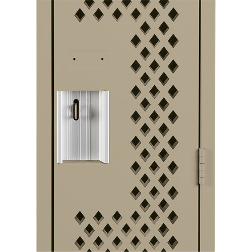 Clean Line Lockers, 12" x 15" x 72", Steel, Beige, Rivet (Assembled), Perforated MAS Chibougamau