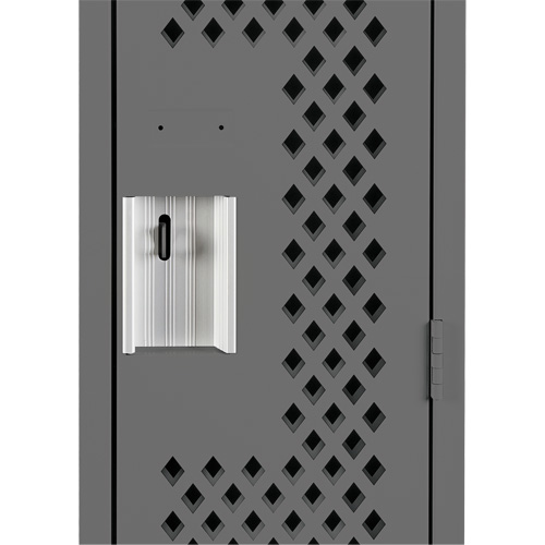 Clean Line Lockers, 12" x 15" x 72", Steel, Charcoal, Rivet (Assembled), Perforated MAS Chibougamau