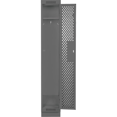 Casiers Clean Line, 12" x 18" x 76", Acier, Charbon, Rivet (assembl&eacute;), Perfor&eacute; MAS Chibougamau