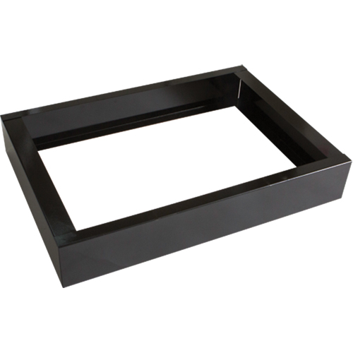 Base encastr&eacute;e pour casiers robustes enti&egrave;rement soud&eacute;e Concorde, 2 Blocs, 4" lo x 24" la x 17" p, Noir, Acier MAS Chibougamau