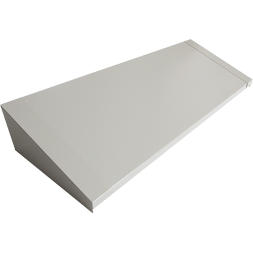Dessus inclin&eacute; pour casiers robustes enti&egrave;rement soud&eacute; Concorde, Bloc de 4, 18" p x 48" la x 6" ha, Gris, Acier MAS Chibougamau