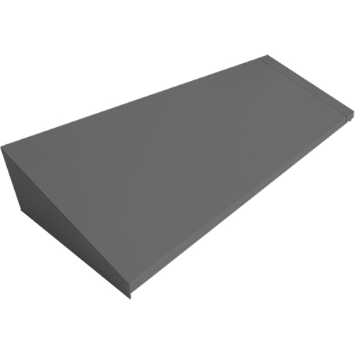Dessus inclin&eacute; pour casiers robustes enti&egrave;rement soud&eacute; Concorde, Bloc de 4, 18" p x 48" la x 6" ha, Acier MAS Chibougamau