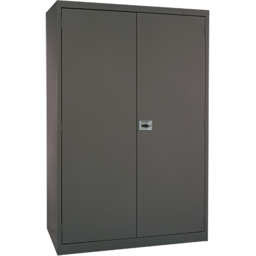 Armoires de rangement Hi-Boy profondes, Acier, 4 Tablettes, 72" h x 36" la x 24" P, Charbon MAS Chibougamau