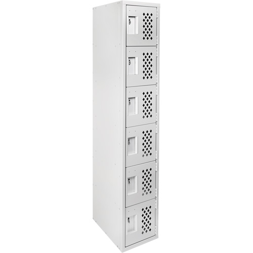 Clean Line Lockerettes, 6 -tier, 18" x 72" x 12", Steel MAS Chibougamau