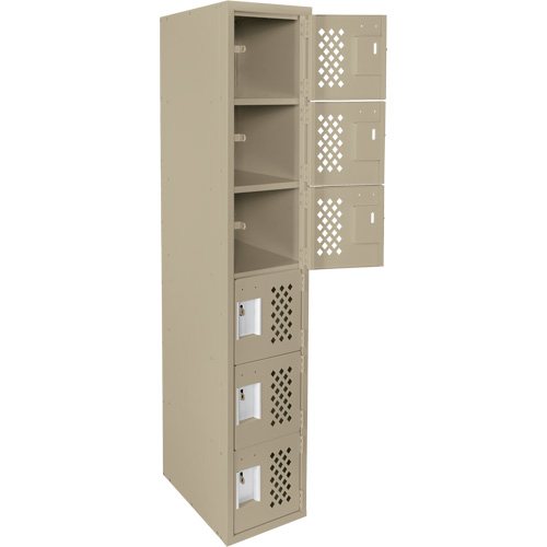 Petits casiers &eacute;conomiques assembl&eacute;s et perfor&eacute;s Clean Line, 6 niveaux, 18" x 72" x 12", Acier MAS Chibougamau