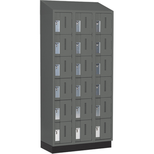 Casiers robustes Concorde, 6 niveaux, Bloc de 3, 36" x 18" x 82", Acier, Charbon, Soud&eacute; (assembl&eacute;) MAS Chibougamau