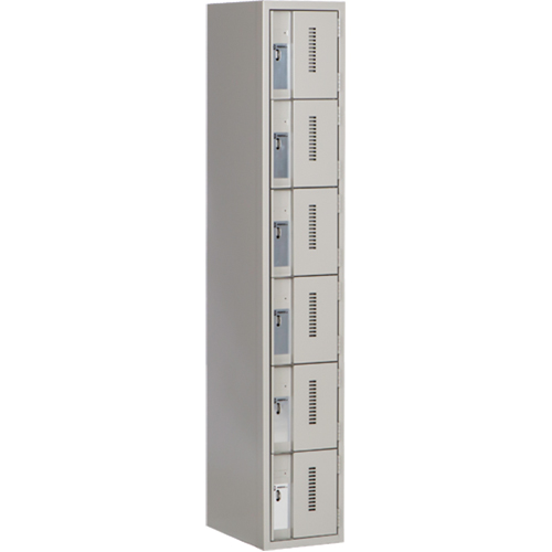 Casiers robustes Concorde, 6 niveaux, 12" x 18" x 72", Acier, Gris, Soud&eacute; (assembl&eacute;) MAS Chibougamau