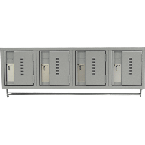 Wall Hung Lockers - Heavy Duty, Bank of 4, 18" x 12" x 12", Steel MAS Chibougamau
