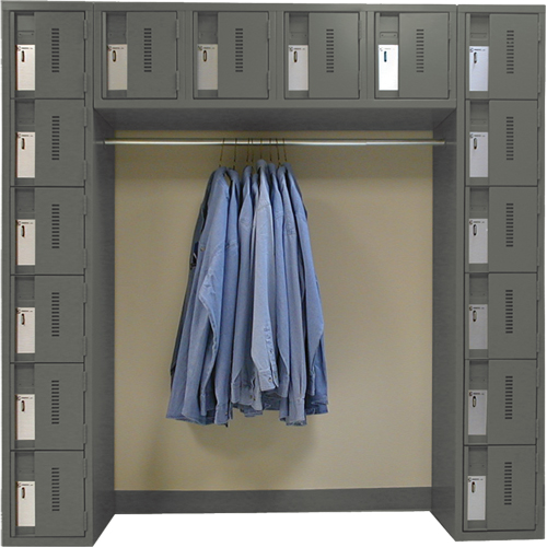 Arches de casiers robustes Concorde, 16 niveaux, Bloc de 3, 18" x 72" x 72", Acier MAS Chibougamau