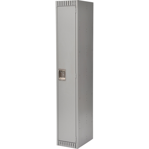 Lockers, 12" x 18" x 72", Steel, Grey, Rivet (Assembled) MAS Chibougamau