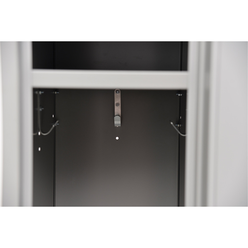Lockers, 2 -tier, 12" x 18" x 72", Steel, Grey, Rivet (Assembled) MAS Chibougamau