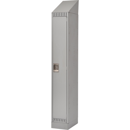 Lockers, 12" x 18" x 86", Steel, Grey, Knocked Down MAS Chibougamau