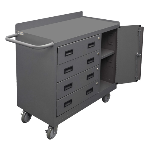 Armoire d'&eacute;tabli mobile, Acier Surface MAS Chibougamau