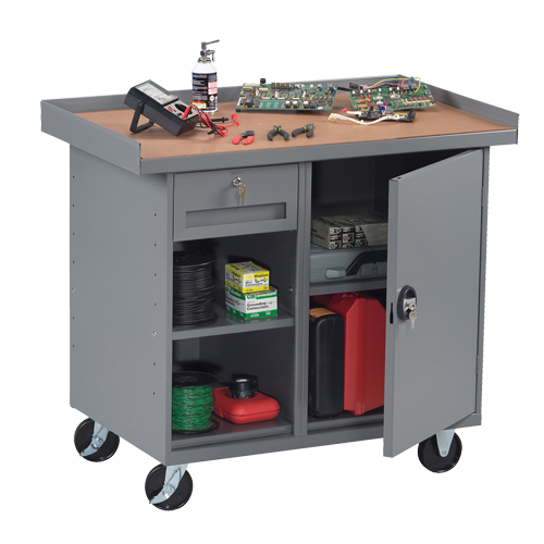 Mobile Workbench Cabinet, Laminate Surface MAS Chibougamau