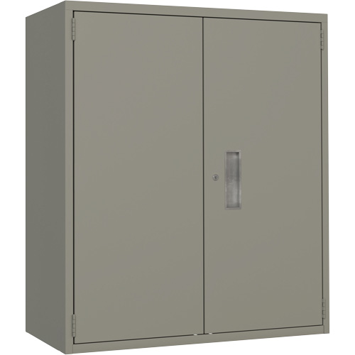 Armoire de rangement Lo-Boy, Acier, 2 Tablettes, 40" h x 36" la x 18" P, Gris MAS Chibougamau