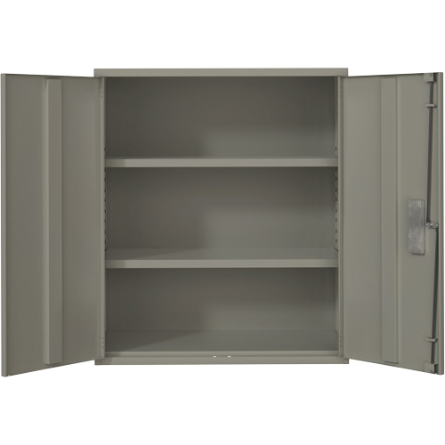 Armoire de rangement Lo-Boy, Acier, 2 Tablettes, 40" h x 36" la x 18" P, Gris MAS Chibougamau