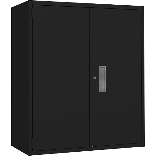 Lo-Boy Storage Cabinet, Steel, 2 Shelves, 42" H x 36" W x 18" D, Black MAS Chibougamau