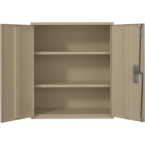Armoire de rangement Lo-Boy, Acier, 2 Tablettes, 40" h x 36" la x 18" P, Beige MAS Chibougamau